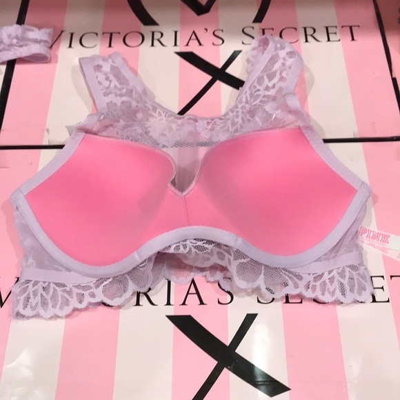 🔥ON SALE🔥2/$25🔥 💖 Pink 💖Victoria Secret Padded PUSHUP Bralette - Picture 4 of 8